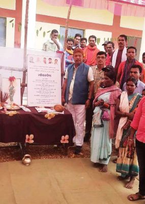 विधायक चंदन ने किया नए बने पंचायत भवन का उद्घाटन