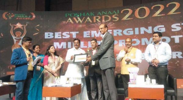 छत्तीसगढ़ को मिला पोषक अनाज अवार्ड 2022