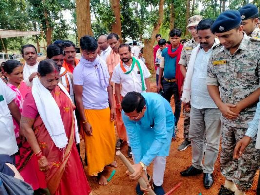 अनंतपुर थाने के नये भवन के लिए भूमिपूजन