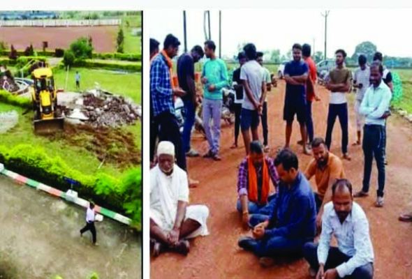 मैनपाट पुलिस प्रशिक्षण केंद्र में भारत माता और छत्तीसगढ़ महतारी का मंदिर किया ध्वस्त, हंगामा