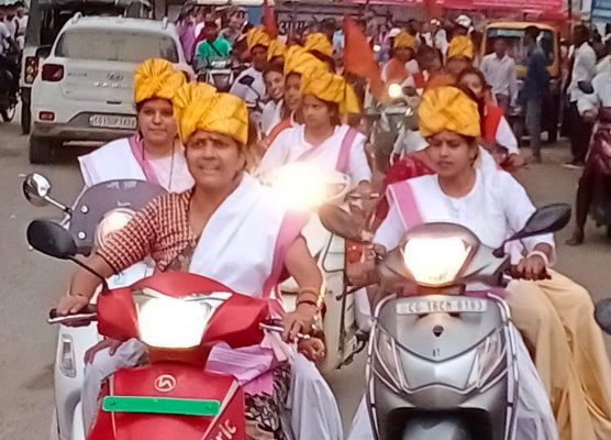 राष्ट्र सेविका समिति ने निकाली शोभा यात्रा