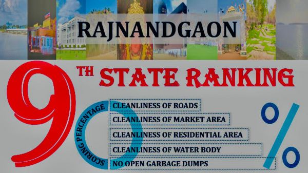 स्वच्छता सर्वेक्षण : देश में 51वां और राज्य में नांदगांव 9वें स्थान पर