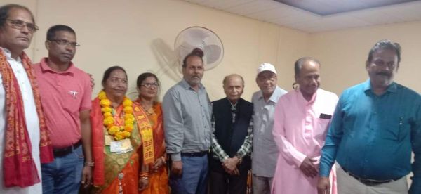 नेशनल गेम्स में 4 गोल्ड, 3 सिल्वर मेडल जीतने पर सरिता को सर्व ब्राह्मण समाज ने किया सम्मानित