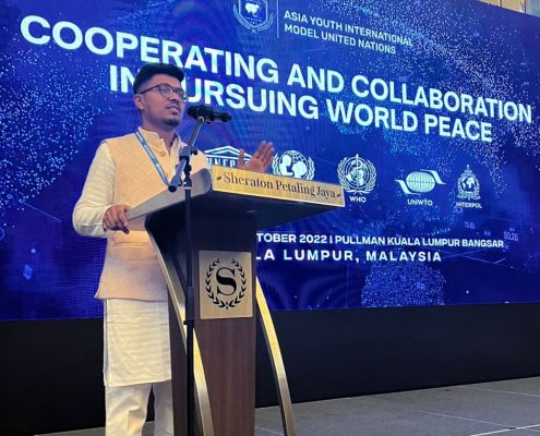 कुरुद के सृजन ने किया मलेशिया में भारत का प्रतिनिधित्व