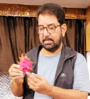मां दंतेश्वरी हर्बल फार्म के द्वारा पहली बार जिले में ड्रैगन फ्रूट की खेती