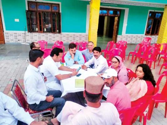  उपाध्याय कांगड़ा जिले में  कर रहे चुनावी बैठकें