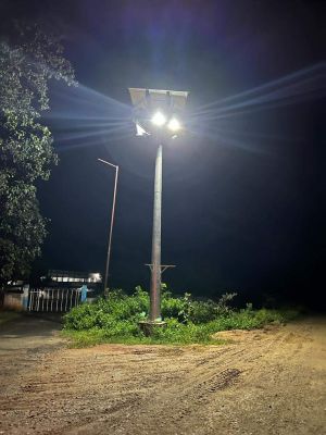 रामचंद्रपुर-बलरामपुर विखं के 50 ग्रामीण क्षेत्रों के चौक-चौराहे रोशनी से जगमगाये