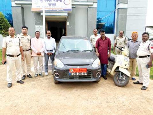 तहसीलदार को ब्लैकमेल करने वाले कथित पत्रकार गिरफ्तार, बसना से आए थे वसूलने