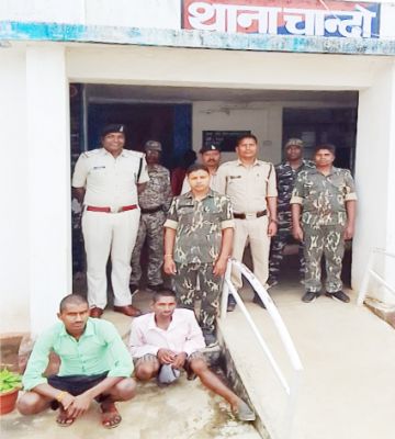 जमीन विवाद पर किया हमला, दो गिरफ्तार