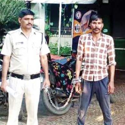 राहगीरों को चाकू लेकर धमका रहा था, गिरफ्तार