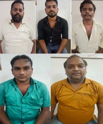 5 जुआरी पकड़ाए, नगदी बरामद  