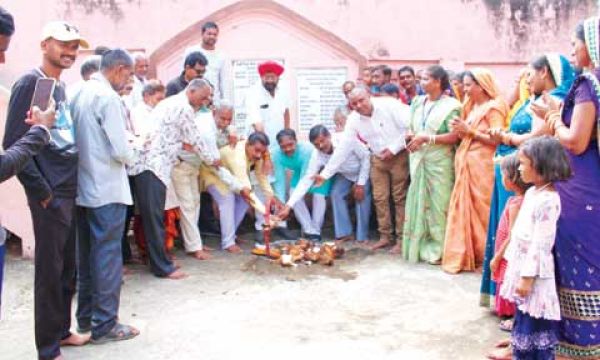 साहू पारा में बनेगा सामुदायिक भवन, हुआ भूमिपूजन