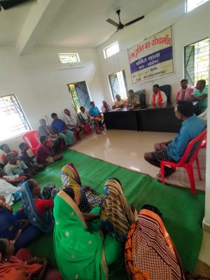 कोंडागाव पुलिस ने मादागांव में लगाया चलित थाना