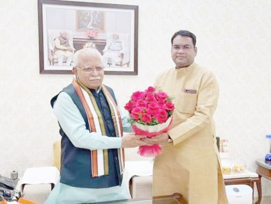 हरियाणा सीएम को राज्योत्सव में आने न्यौता