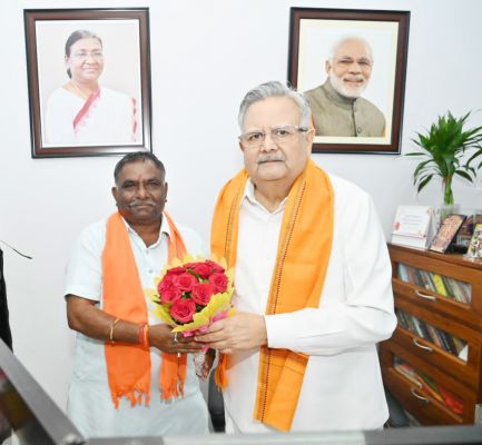 रमन-बृजमोहन से मिलकर पटेल ने आभार जताया