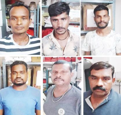 खेत में मोमबत्ती जलाकर जुआ खेल रहे जुआरी धरे गए, 6 के खिलाफ कार्रवाई