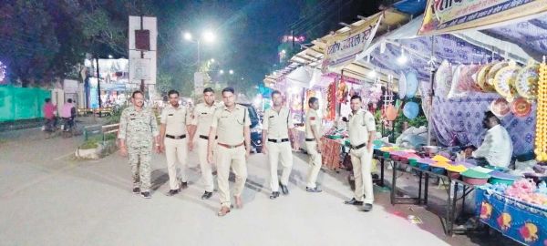 शांति व सौहार्द्र रूप से त्योहार सम्पन्न कराने सुरक्षा के कड़े इंतजाम