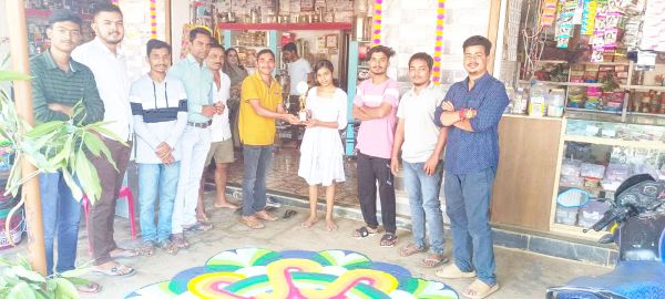 रंगोली स्पर्धा, बच्चों ने लिया बढ़-चढक़र भाग
