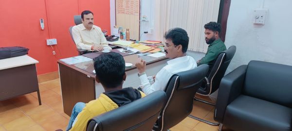 एल 1 भर्ती प्रक्रिया में देरी व जनसमस्या को ले भाजयुमो नेता ने की एनएमडीसी प्रबंधन से मुलाकात