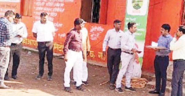 लोलेसरा धान खरीदी केन्द्र का निरीक्षण 