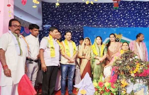 भागवत कथा में शामिल हुईं विधायक जांगड़े