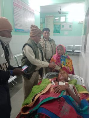 हाथी के हमले से बाप-बेटी घायल, दर्जन भर किसानों की फसल को किया चौपट