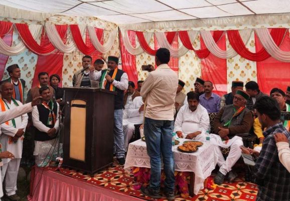 हिमाचल प्रदेश के करसोग में मोदी सरकार पर बरसे विधायक संतराम