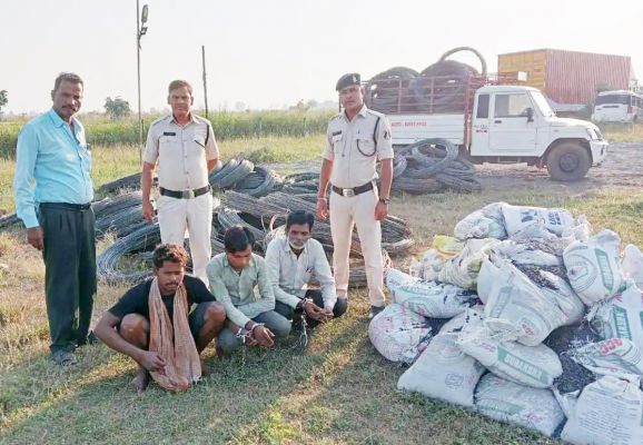  ढाबा की आड़ में चोरी का सामान खरीदने वाले 3 गिरफ्तार