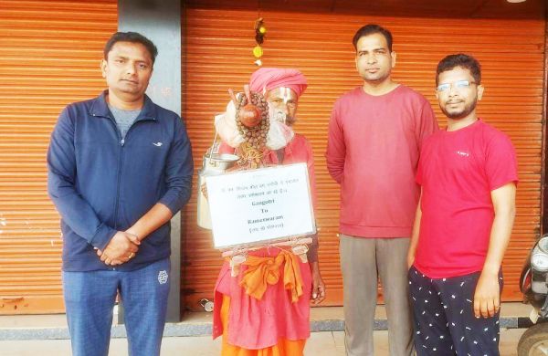 72 बरस के राम कुमार बाबा गंगोत्री से निकले रामेश्वरम तक