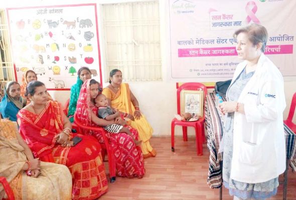 हेल्थ टॉक व नि:शुल्क कैंसर स्क्रीनिंग कैंप का आयोजन, 192 से अधिक ने लिया स्वास्थ्य लाभ