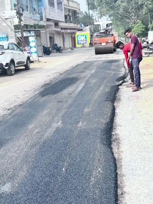 गुदरी बाजार मार्ग का पेंच रिपेयरिंग