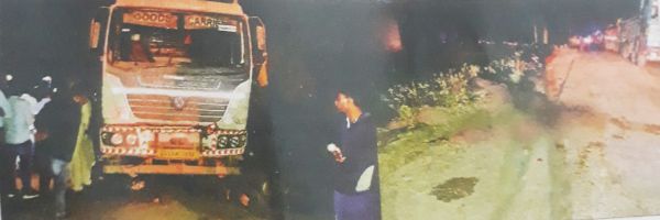 टिप्पर की ठोकर से पांच भैसों की मौत, छ: लापता