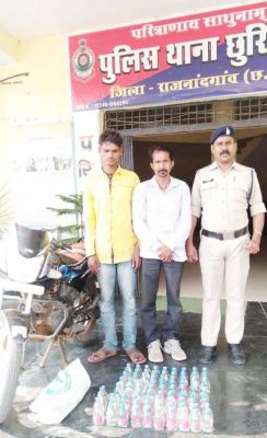 शराब का अवैध परिवहन करते दो आरोपी पकड़ाए