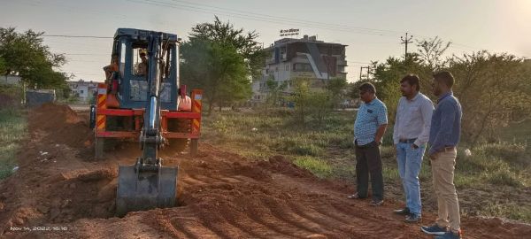 अवैध प्लाटिंग को निगम ने किया ध्वस्त