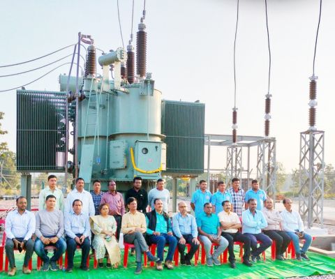 उपकेंद्र नगरी में 40 एमवीए का नया पॉवर ट्रांसफार्मर लगा