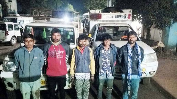 अंतरराज्यीय मवेशी तस्कर पकड़ाए, भेजा गया जेल