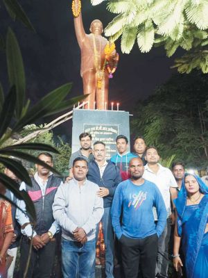 कांग्रेस कार्यालय में संविधान दिवस मना