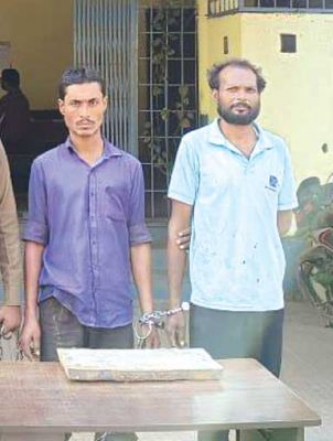 जिंक की सिल्ली चोरी, दो पकड़ाए