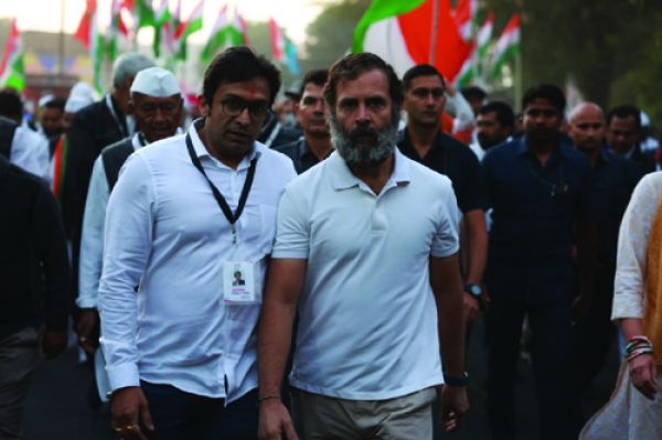 भारत जोड़ो यात्रा में राहुल संग चले मेहुल 