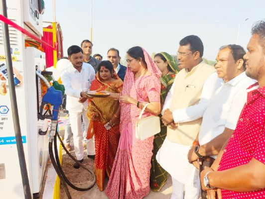 श्यामनगर में नए पेट्रोल पंप का शुभारंभ