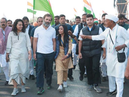 भारत जोड़ो यात्रा में राहुल के साथ कदम से कदम मिलाकर चली कुलिशा