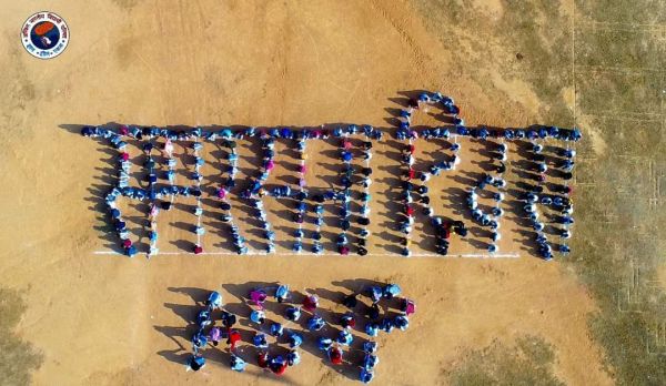 समरसता दिवस पर अभाविप ने बनाई मानव श्रृंखला 