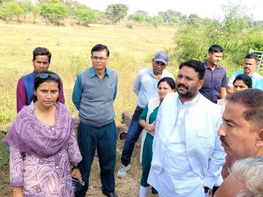 संसदीय सचिव ने रामनामी बड़े भजन मेला स्थल का किया निरीक्षण