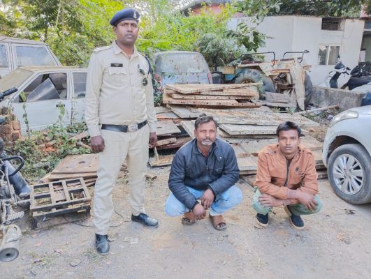 लोहा सामग्री चोरी करने वाले आरोपी गिरफ्तार
