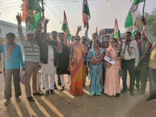 मगरलोड में भी भारत जोड़ो पदयात्रा, सिहावा विधायक हुईं शामिल