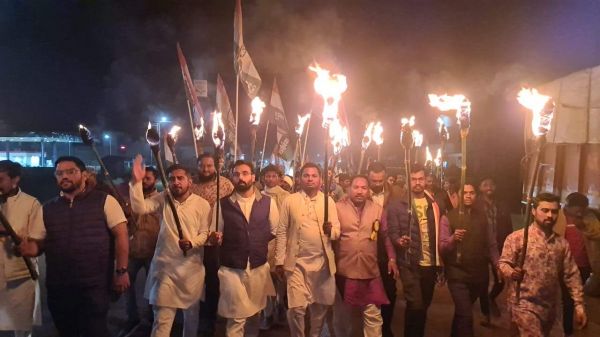 भारत जोड़ो मशाल रैली, राष्ट्रीय सचिव भी हुए शामिल