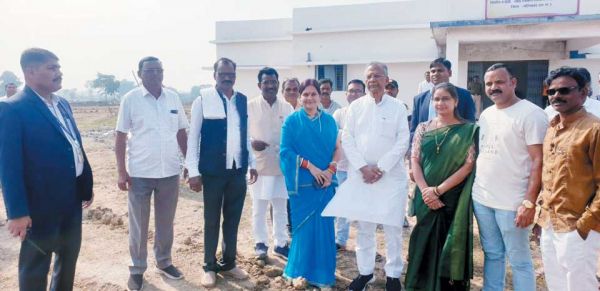 गृहमंत्री ने नवनिर्मित राजिम माता भवन का लिया जायजा