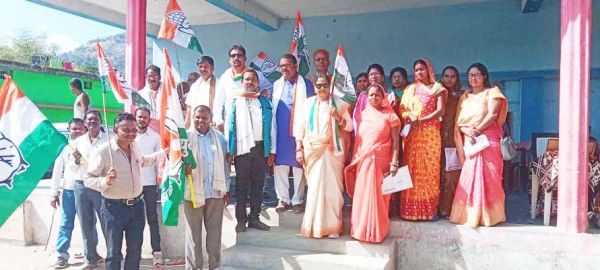 बेलरगांव में भी कांग्रेस की भारत जोड़ो पदयात्रा, सिहावा विधायक हुईं शामिल
