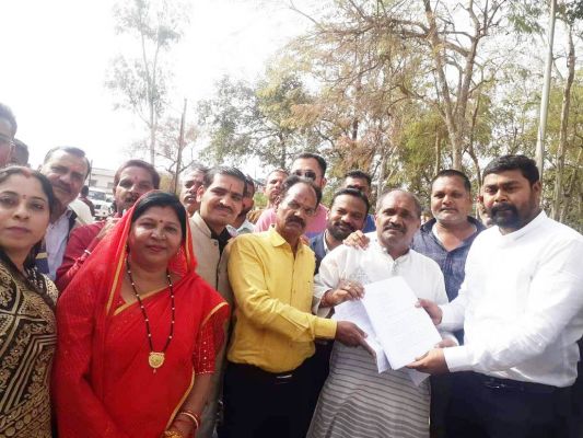 पदयात्रा कर सवर्ण समाज ने आरक्षण में कटौती पर जताया विरोध