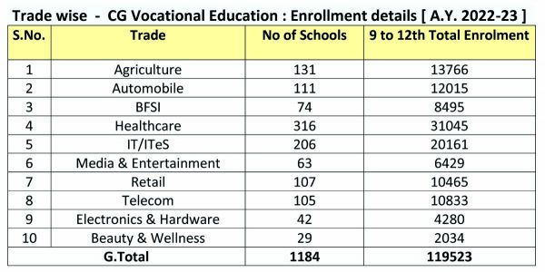 अगले नए सत्र से 12 वीं में व्यावसायिक पाठ्यक्रम का भी पर्चा, भाषा की जगह चुन सकते हैं विद्यार्थी